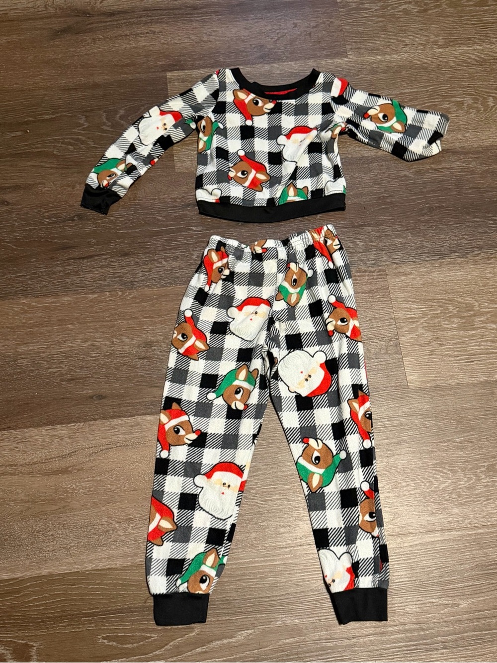 Rudolph Official Licensed Kids Christmas Fleece Pajama Set